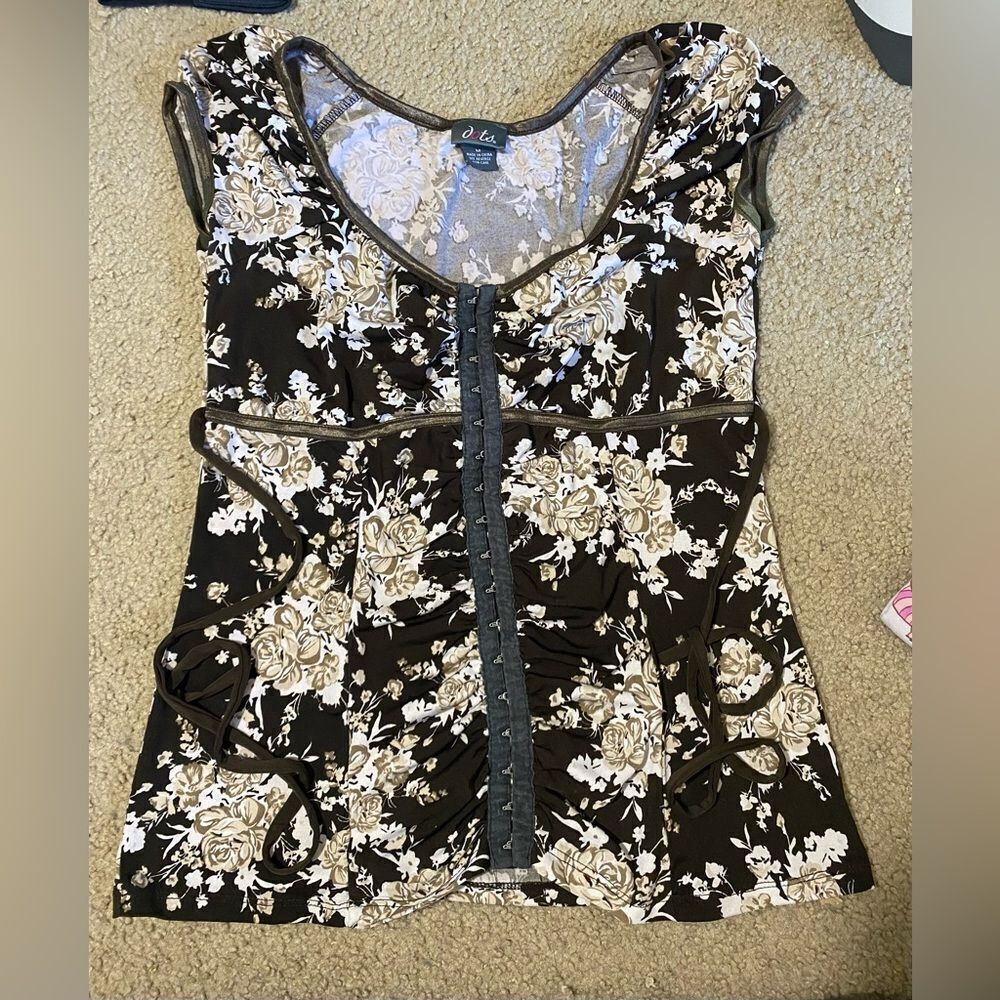 Dots Corset Style Top - Picture 3 of 4